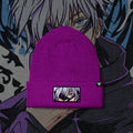 Anime Beanies with Change Able Designs Purple