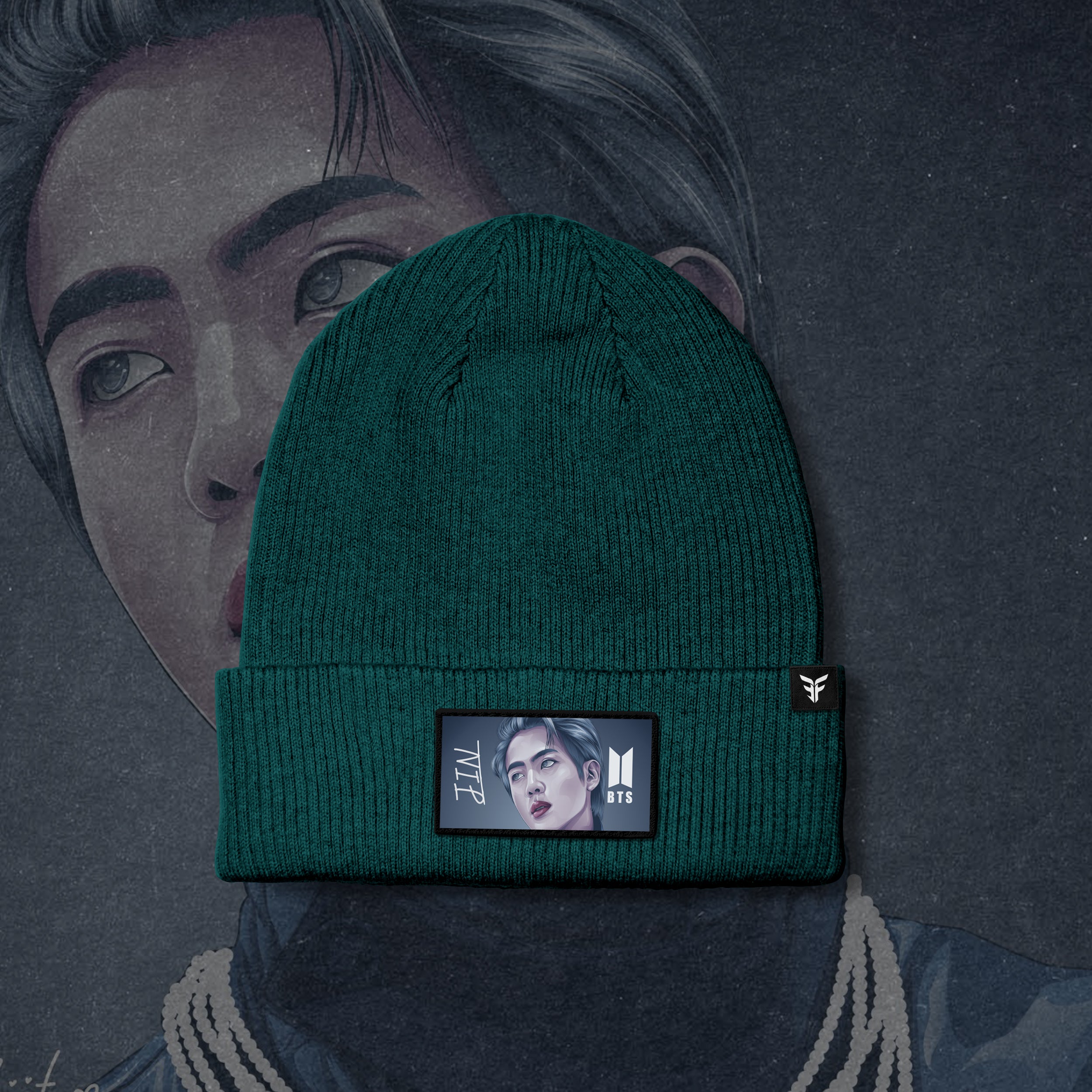 Jin BTS Beanies with Change Able Designs