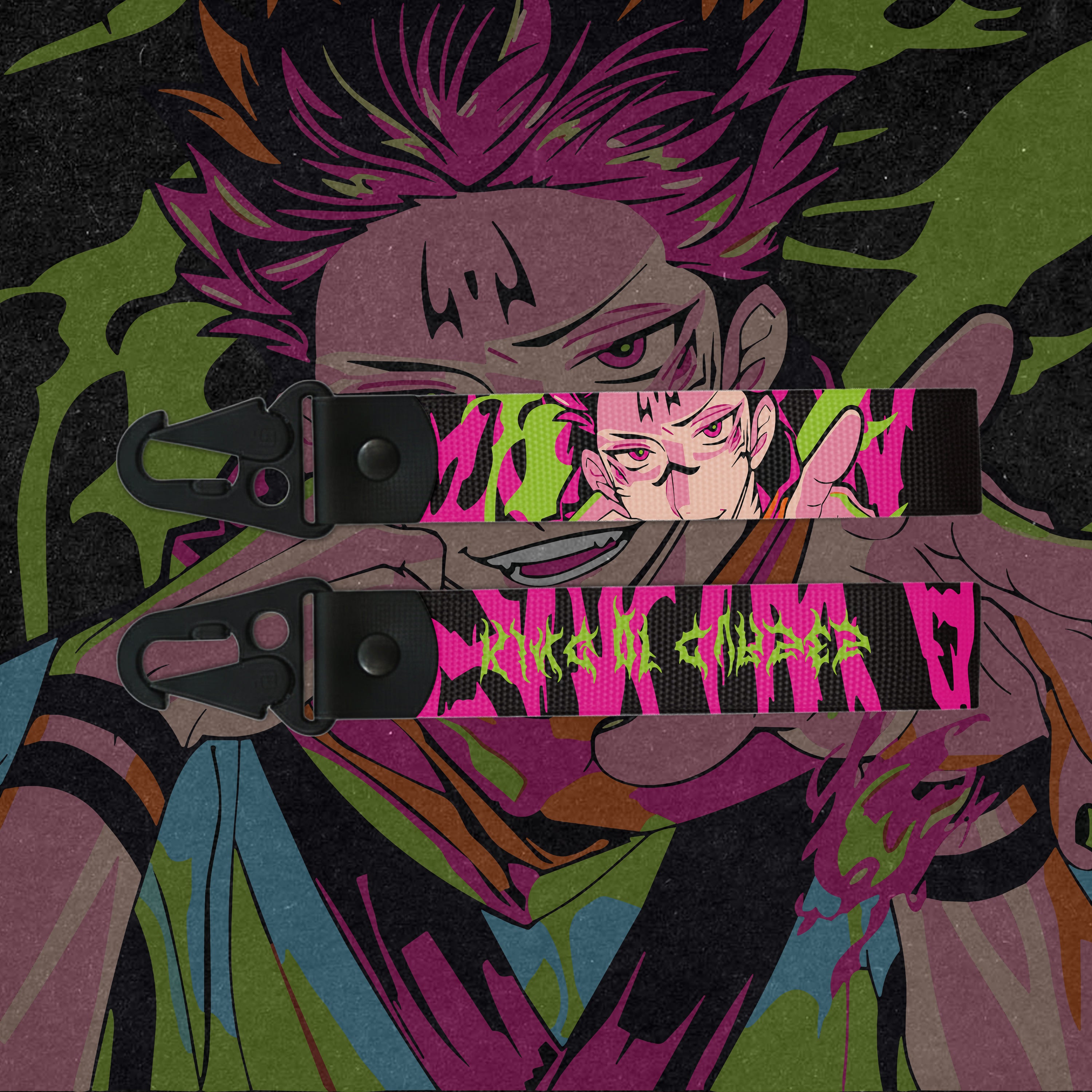 Premium Ryomen Sukuna Strap Keychains – Unique & Durable Designs