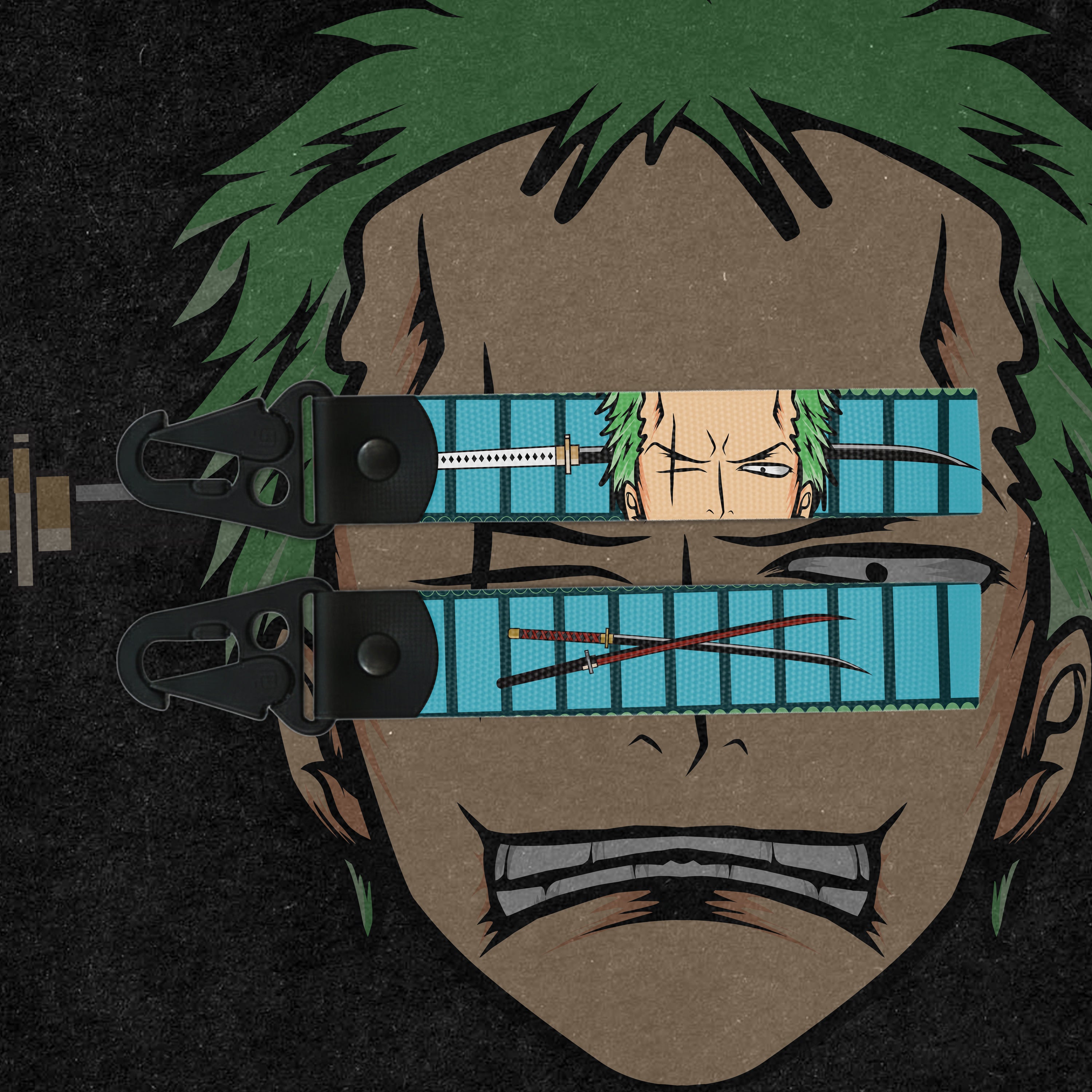 Premium Roronoa Zoro Strap Keychains – Unique & Durable Designs